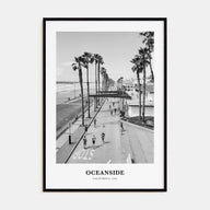 Oceanside Portrait B&W No 3 Poster
