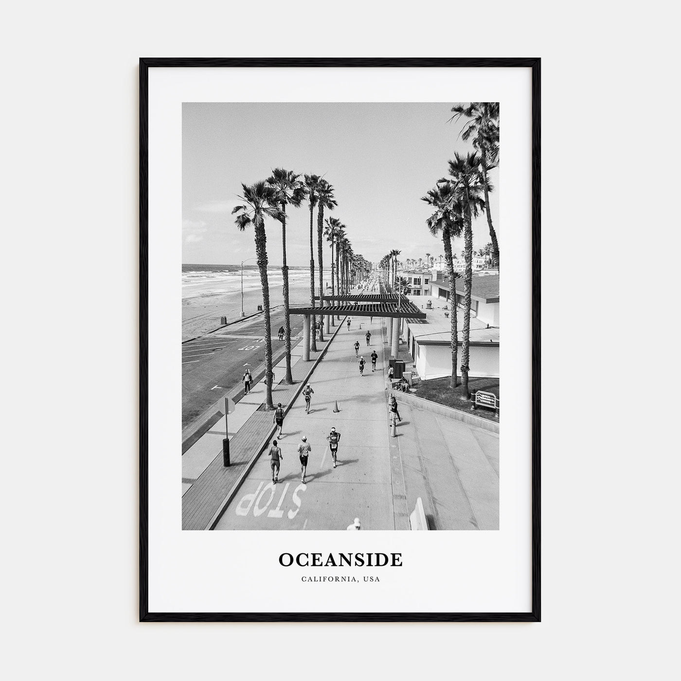 Oceanside Portrait B&W No 3 Poster