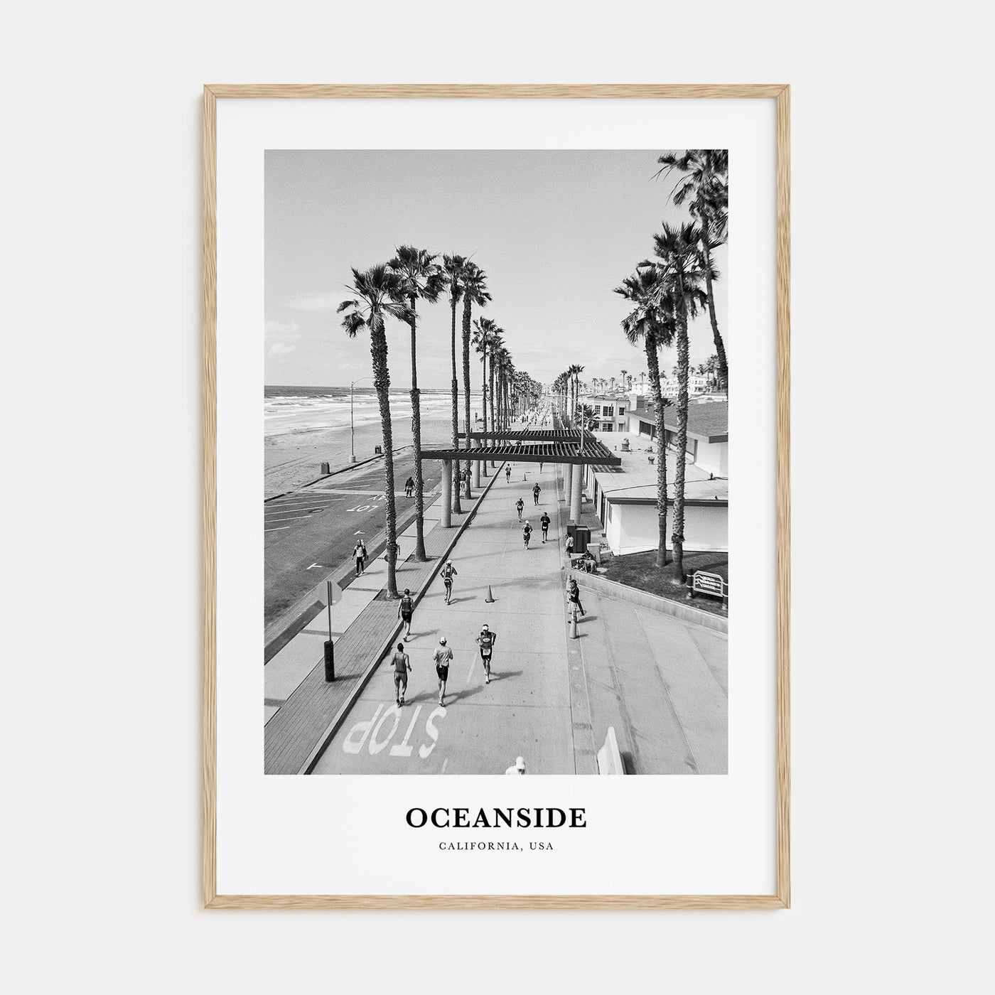 Oceanside Portrait B&W No 3 Poster