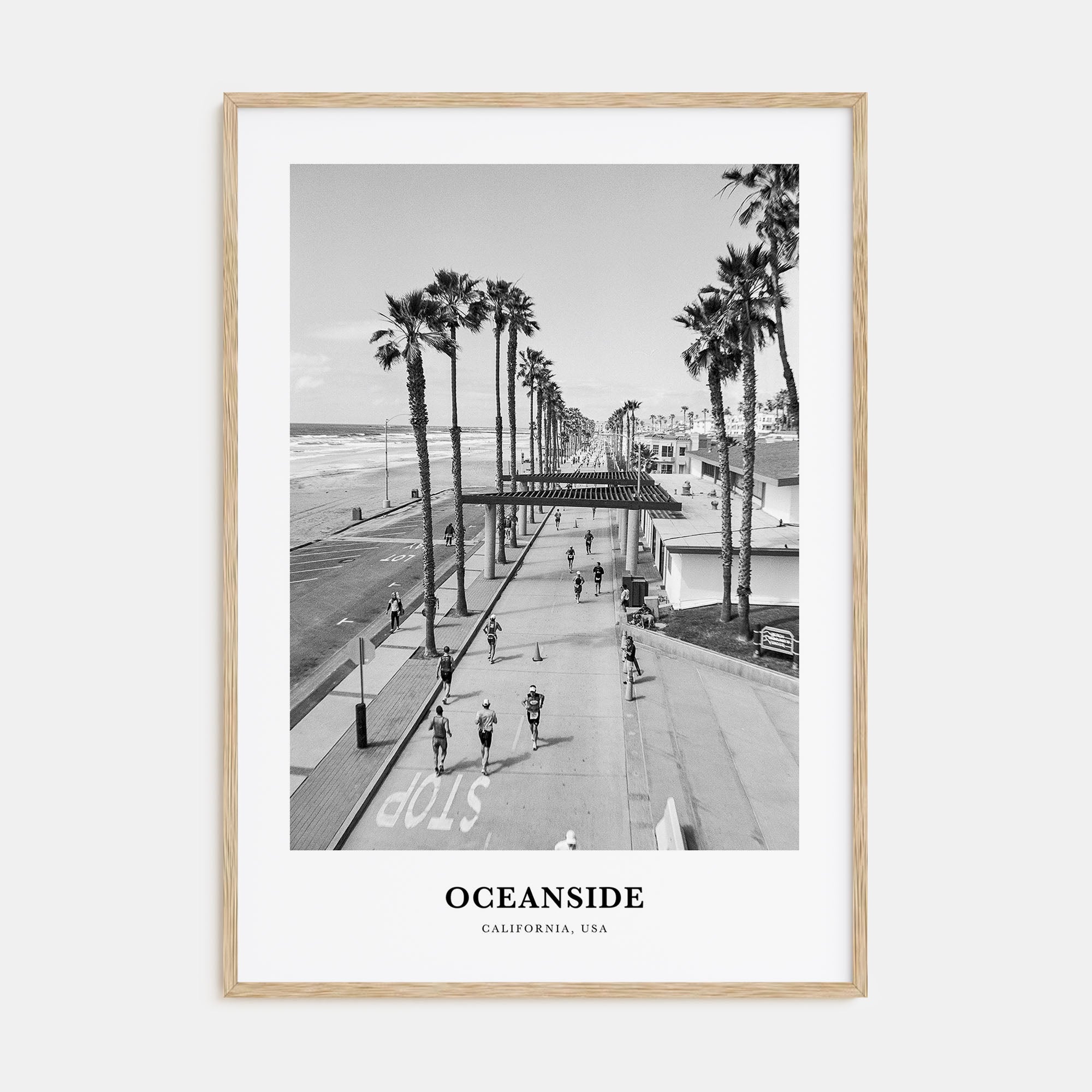 Oceanside Portrait B&W No 3 Poster