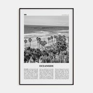 Oceanside Travel B&W No 1 Poster