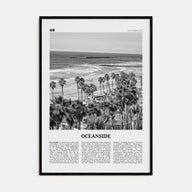 Oceanside Travel B&W No 1 Poster