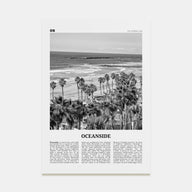 Oceanside Travel B&W No 1 Poster
