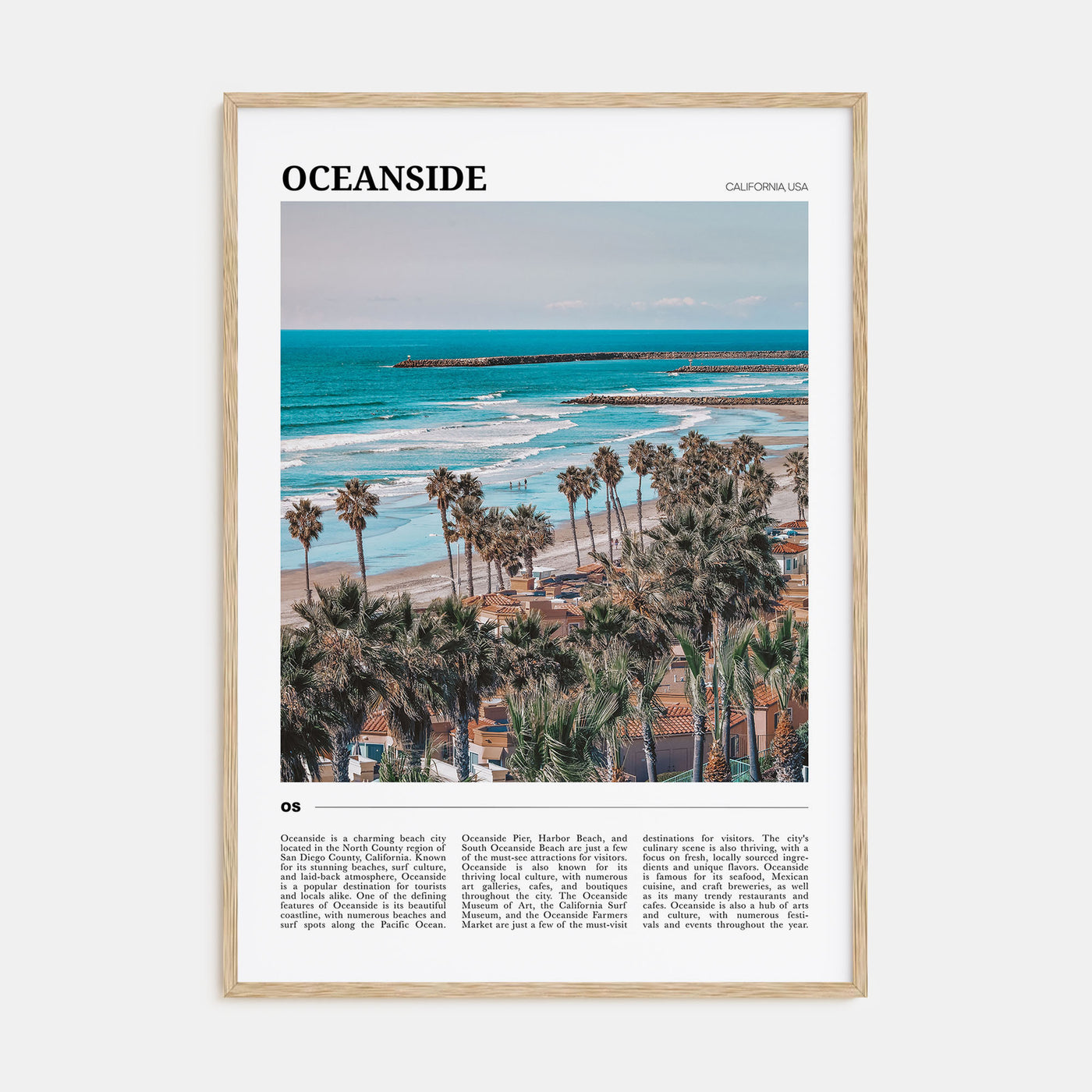 Oceanside Travel Color No 2 Poster