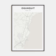 Ogunquit Map Portrait Poster