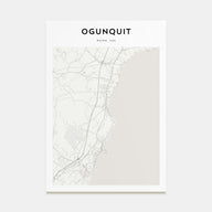 Ogunquit Map Portrait Poster