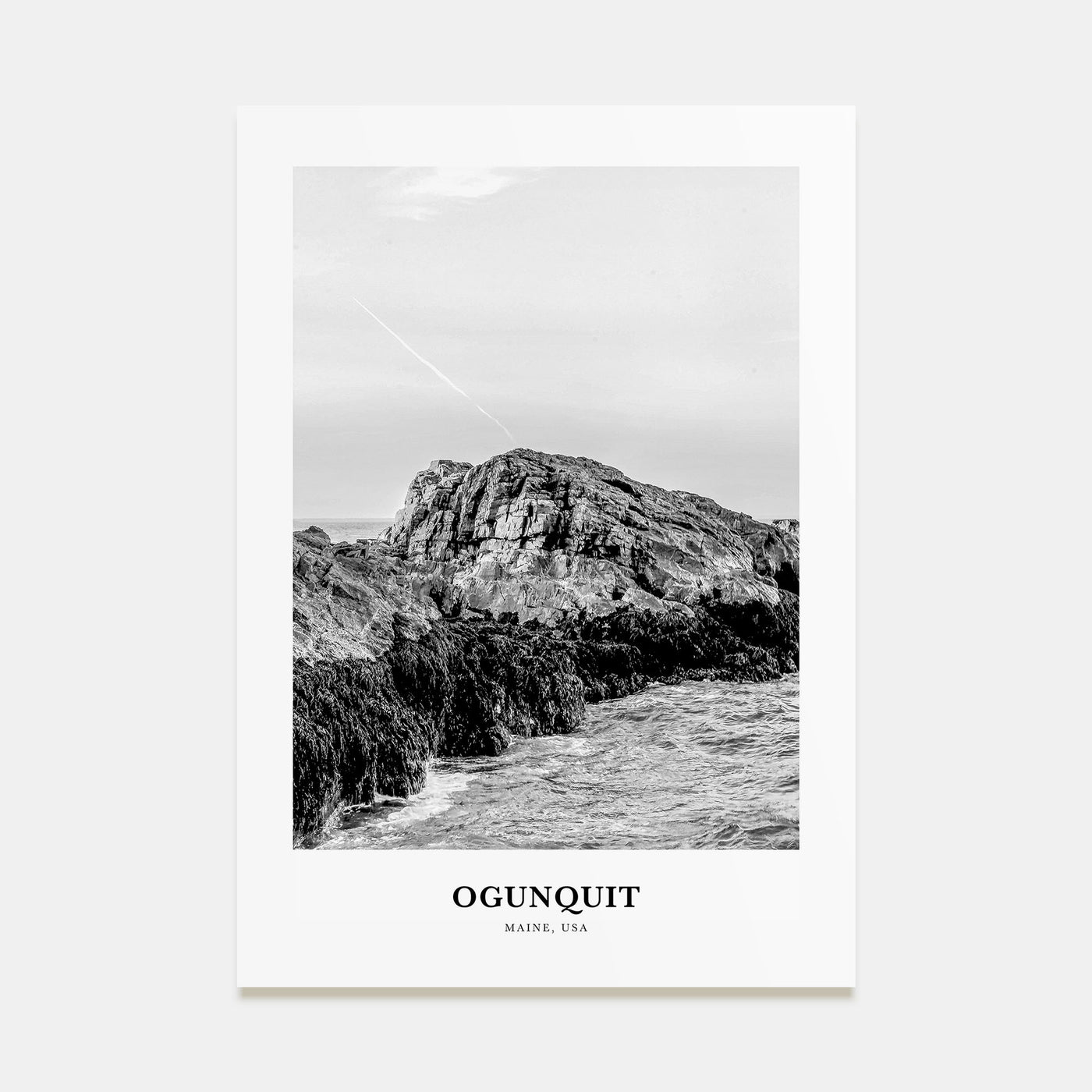 Ogunquit Portrait B&W Poster