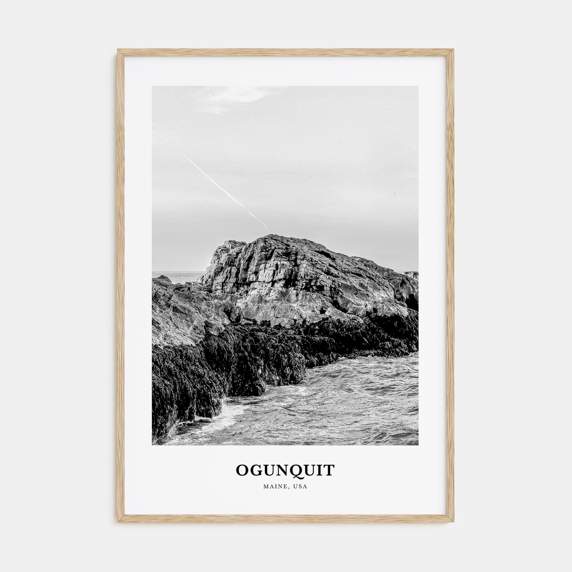 Ogunquit Portrait B&W Poster