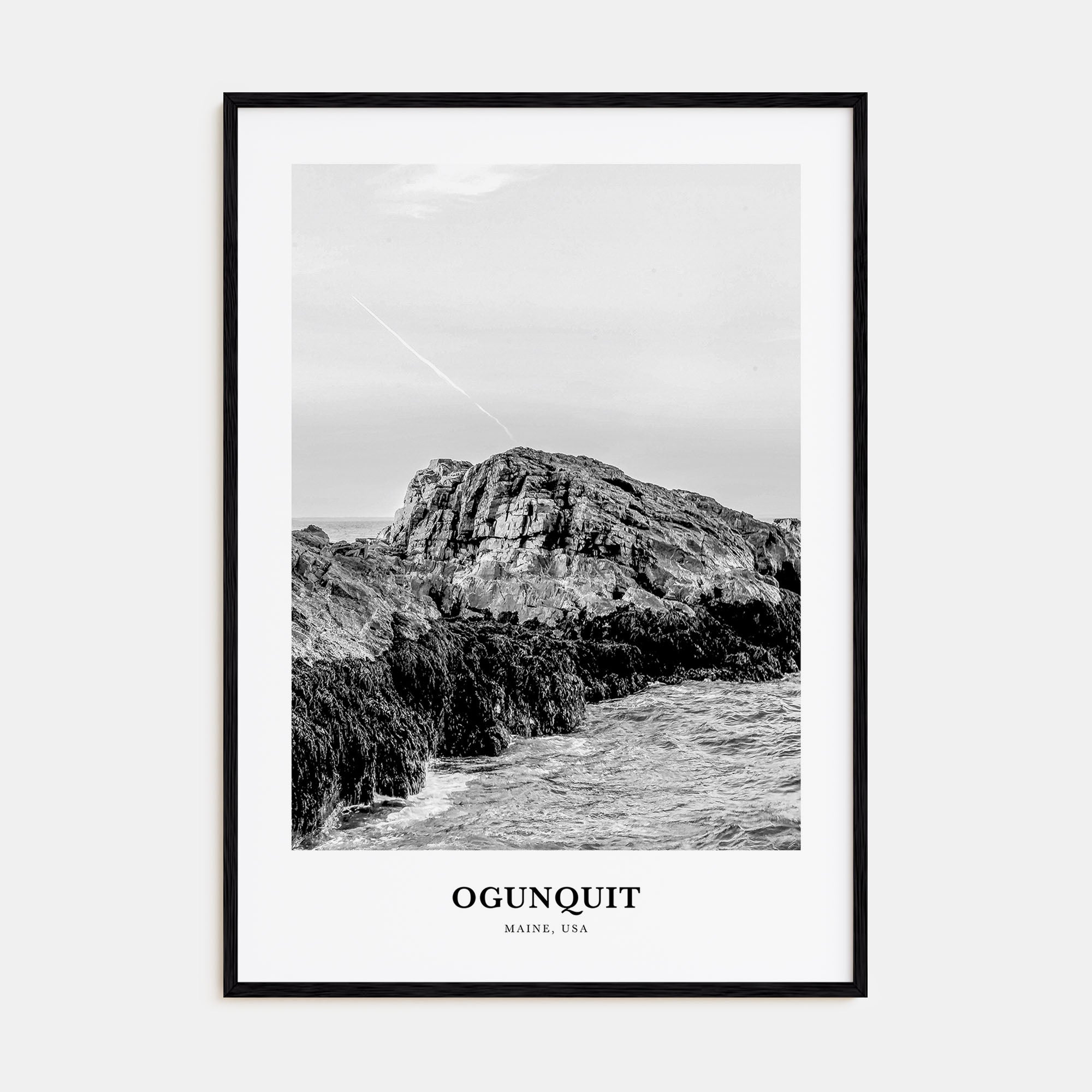 Ogunquit Portrait B&W Poster