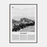 Ogunquit Travel B&W Poster