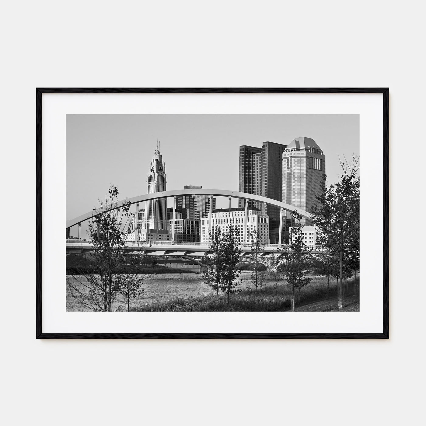 Ohio Landscape B&W Poster