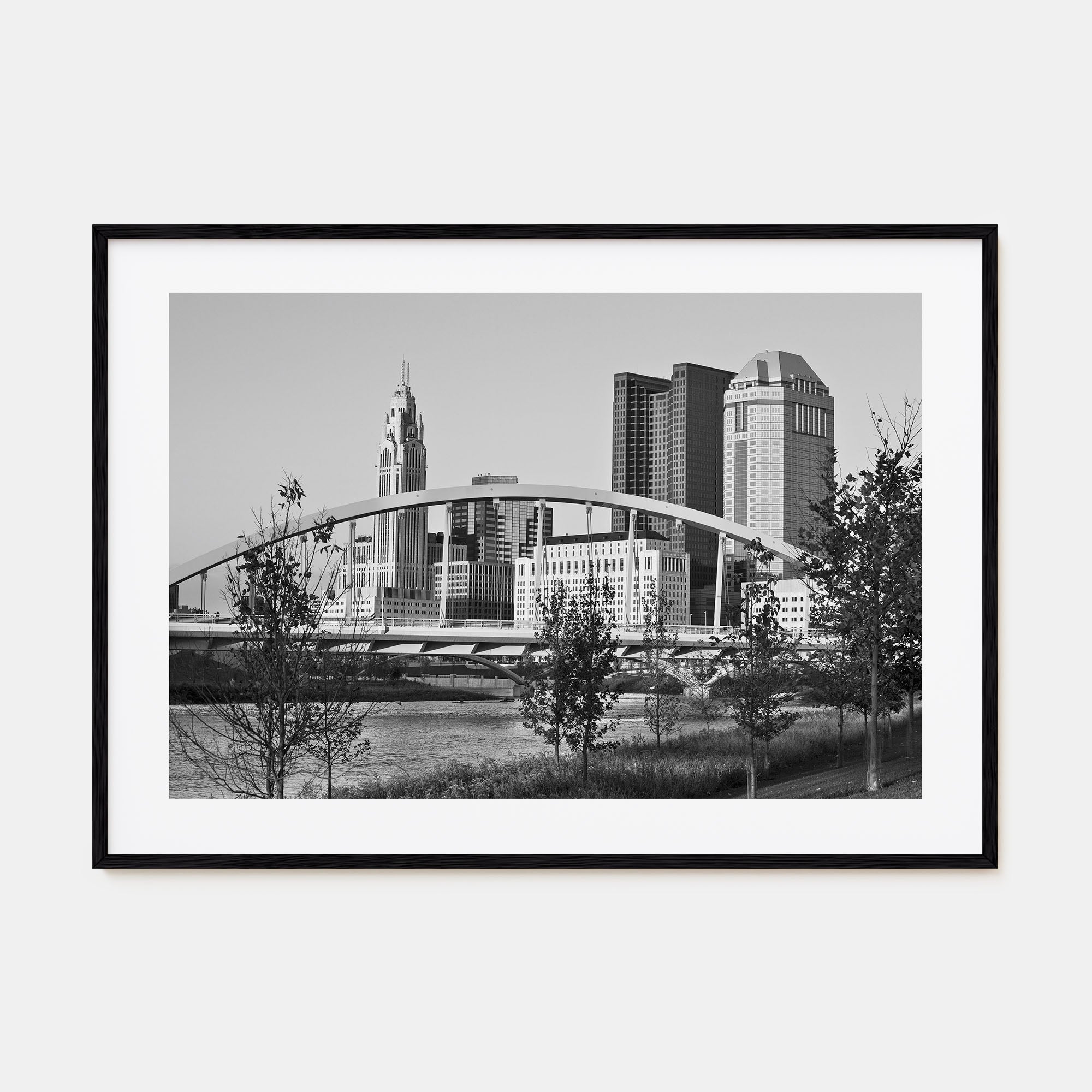 Ohio Landscape B&W Poster