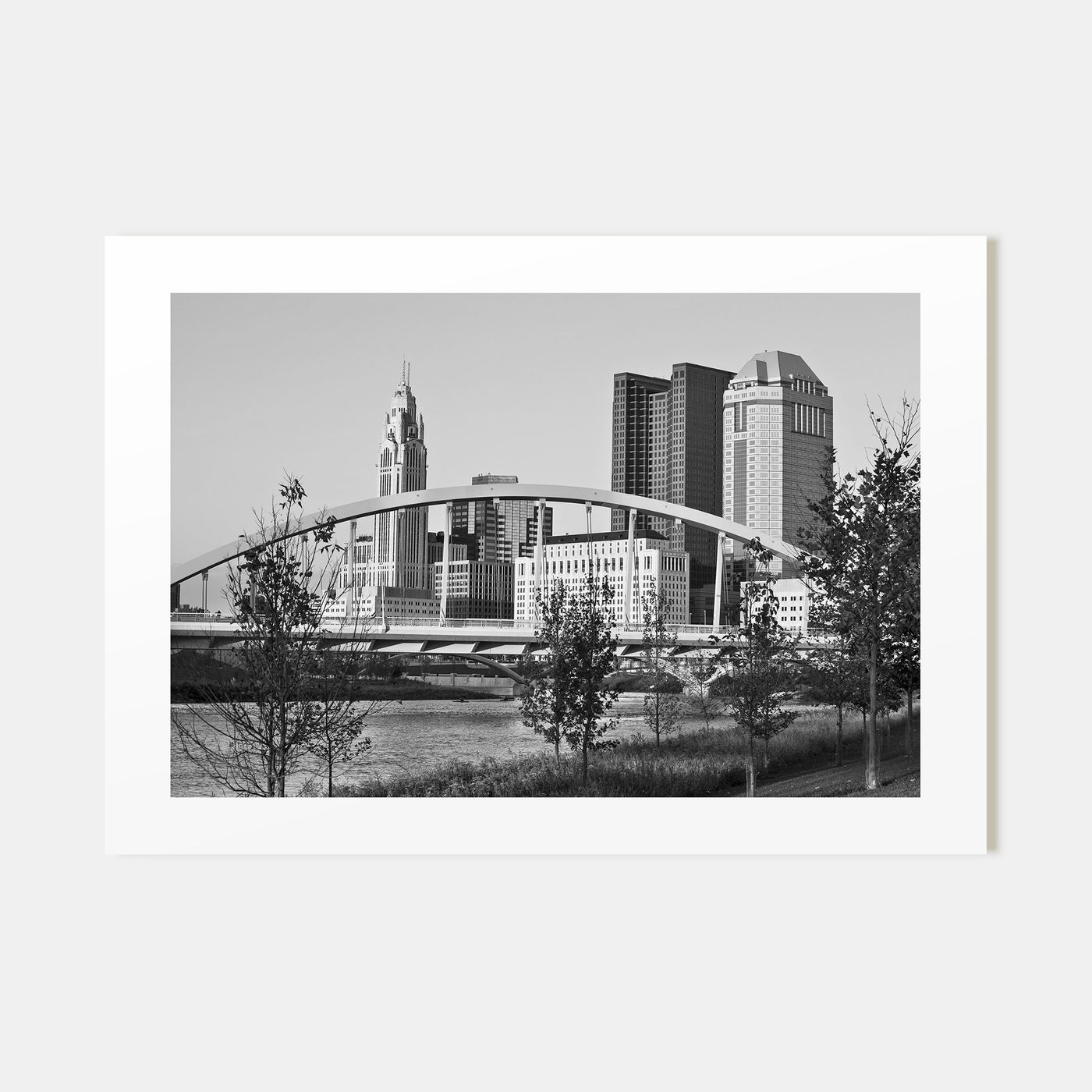 Ohio Landscape B&W Poster