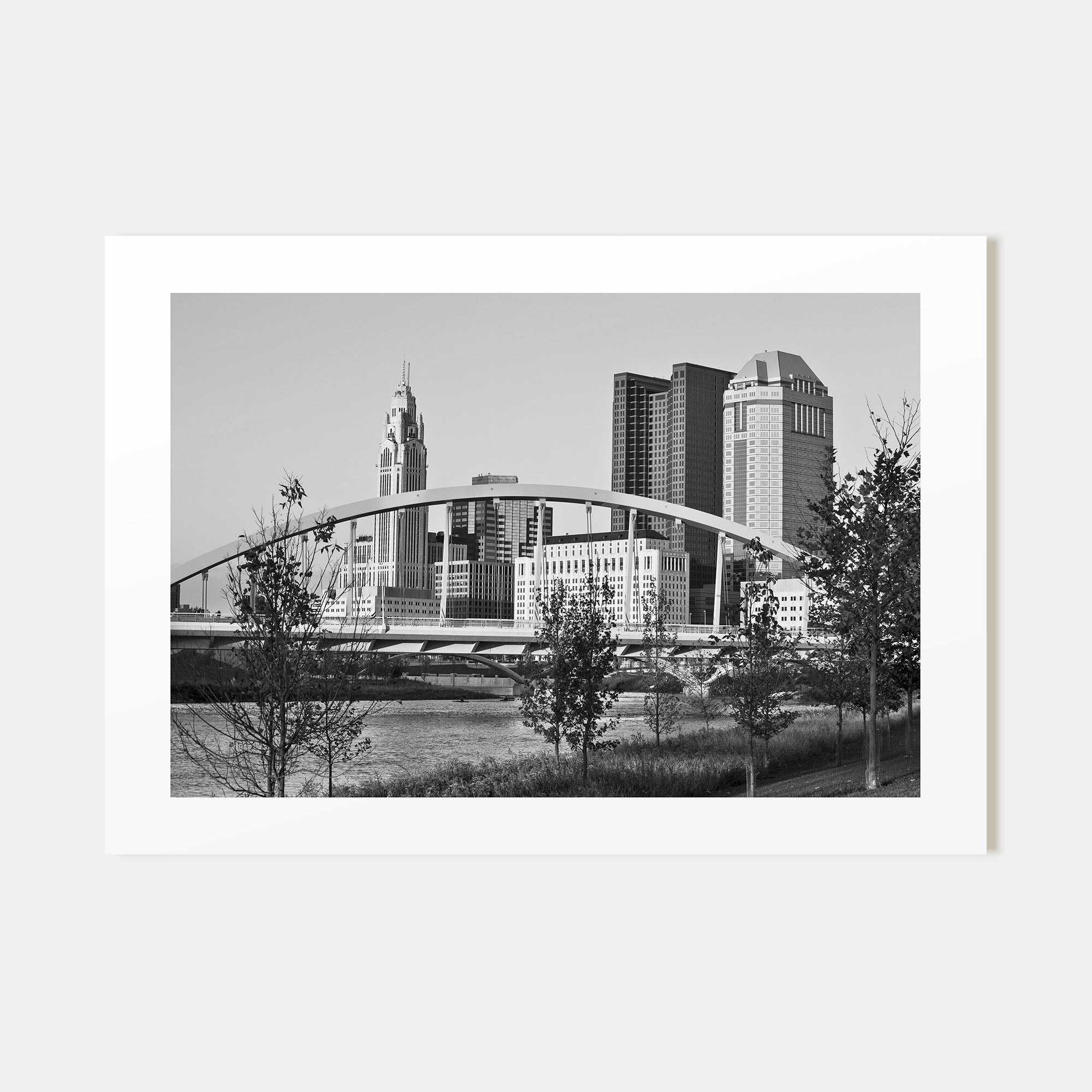 Ohio Landscape B&W Poster