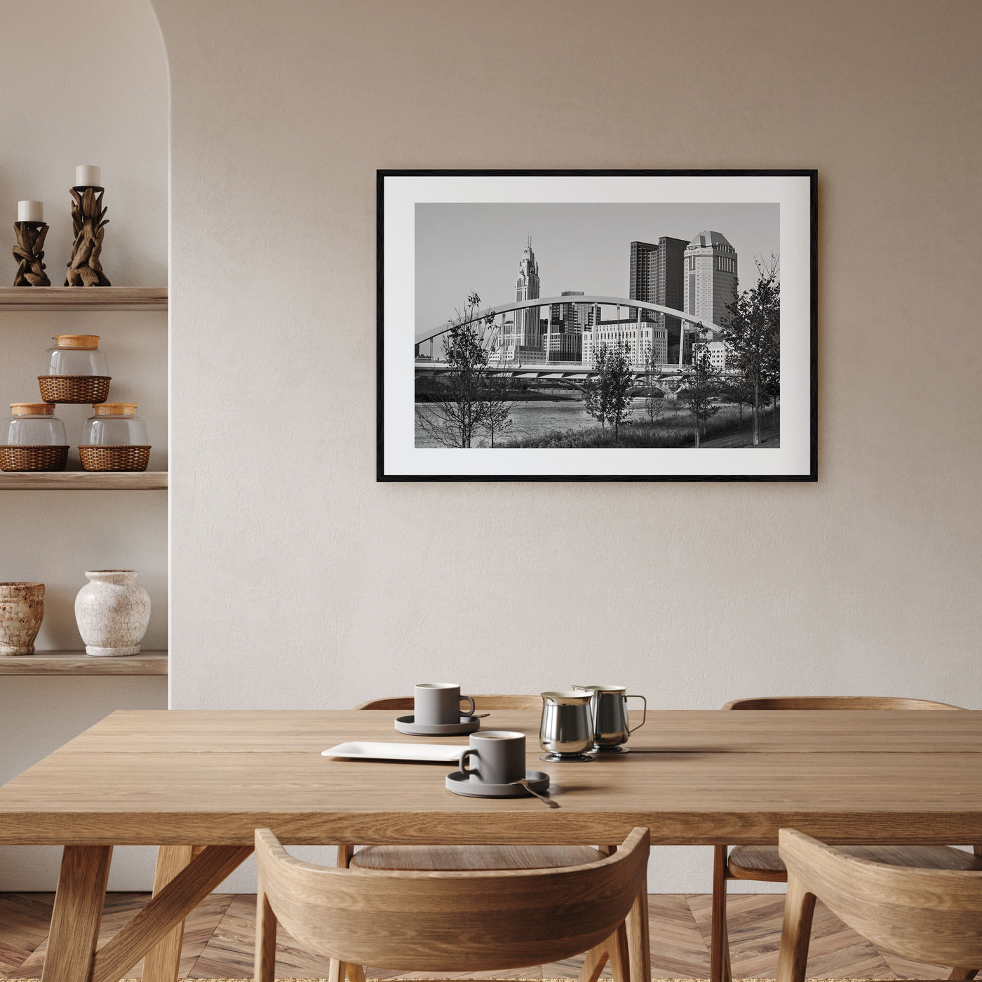 Ohio Landscape B&W Poster