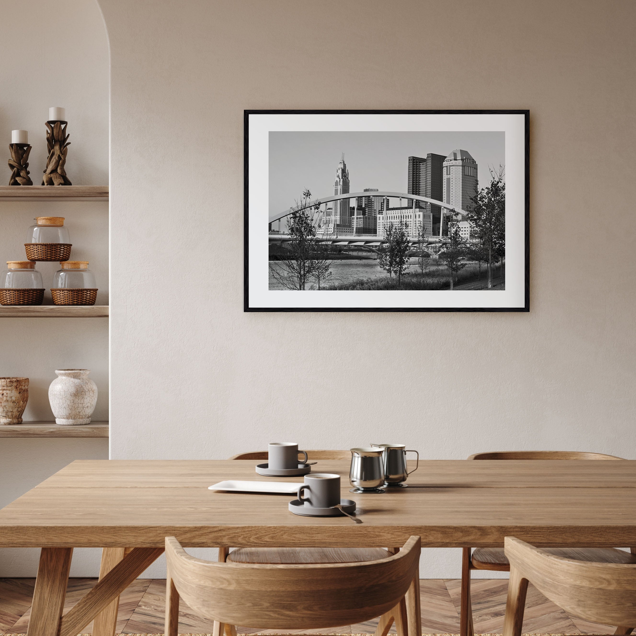 Ohio Landscape B&W Poster