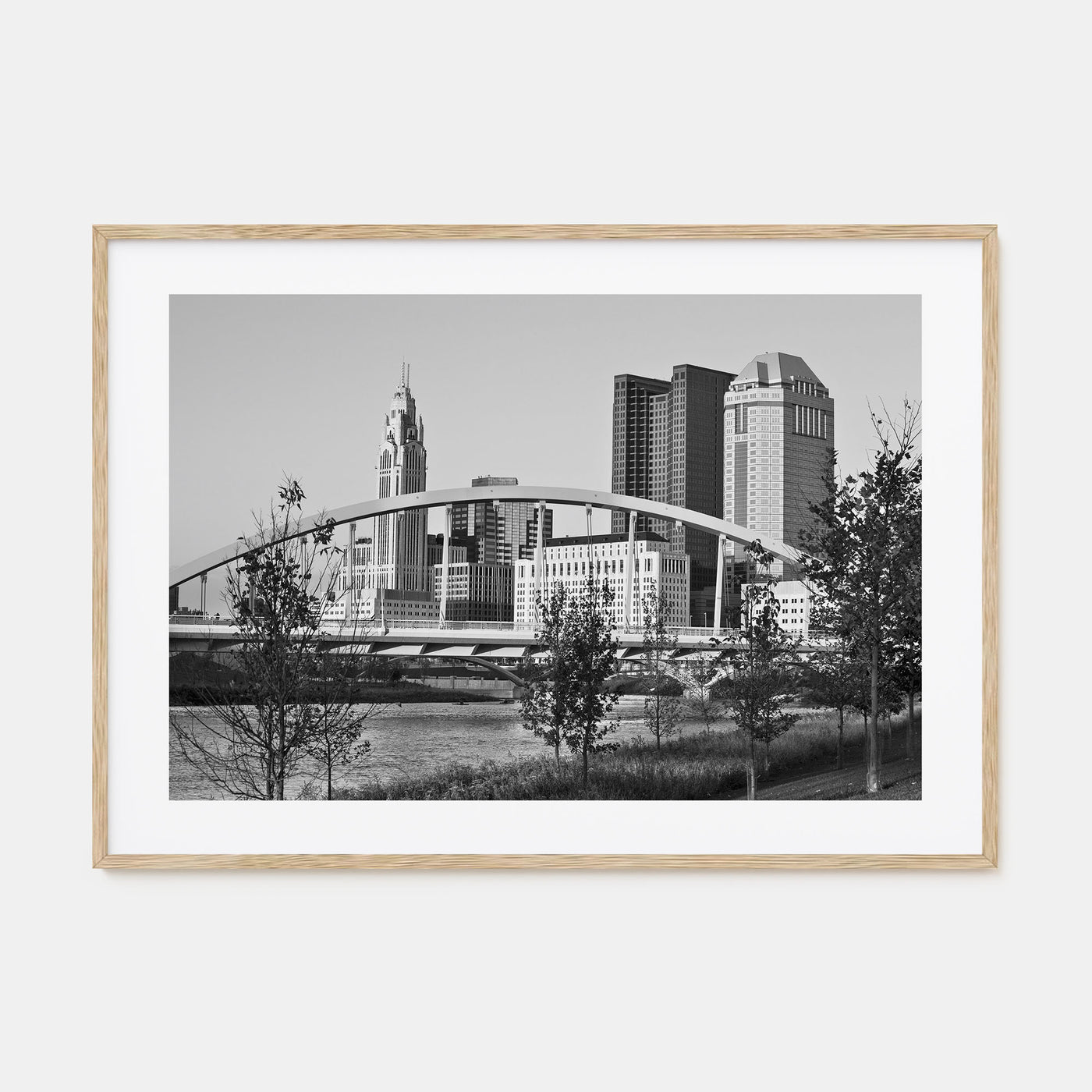 Ohio Landscape B&W Poster