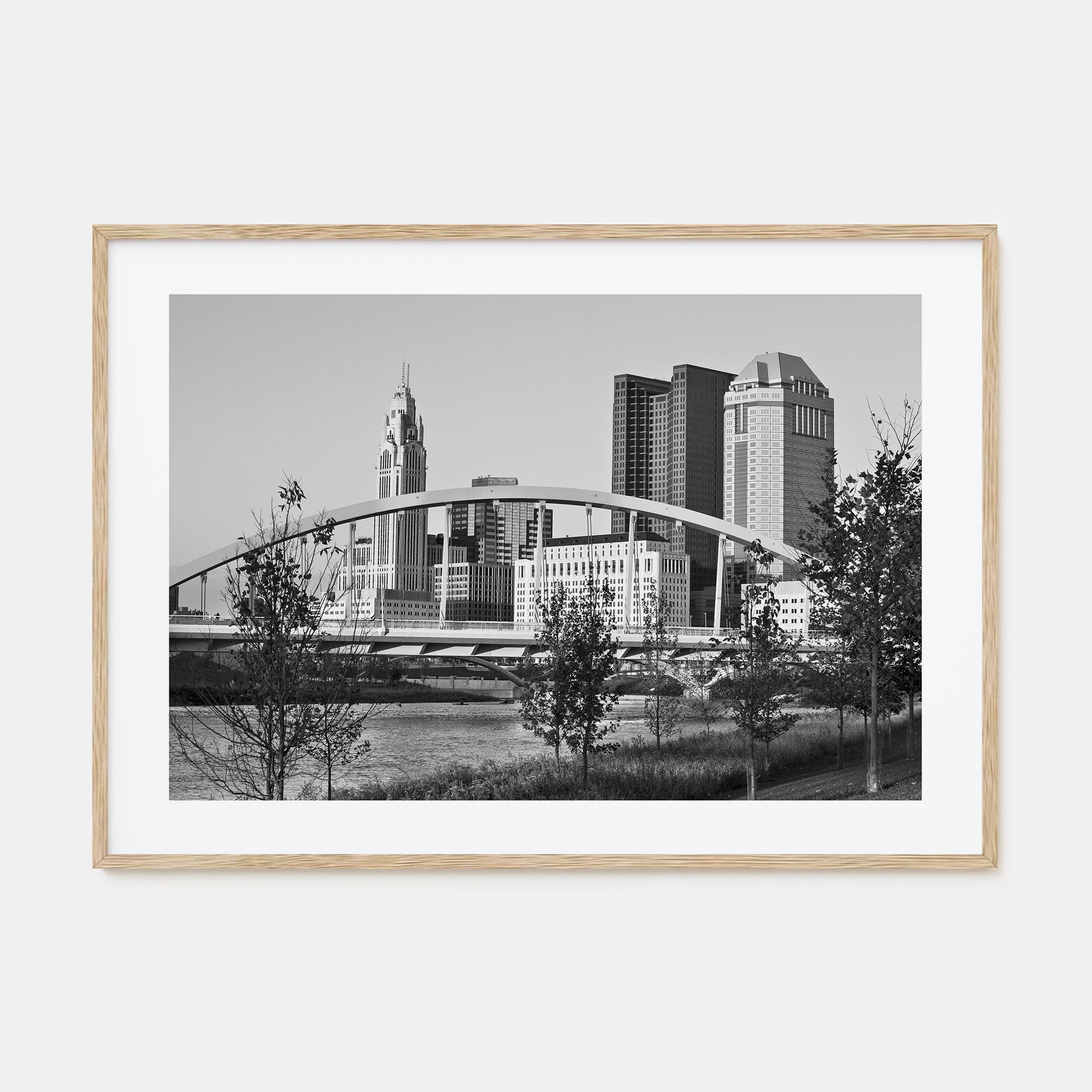 Ohio Landscape B&W Poster