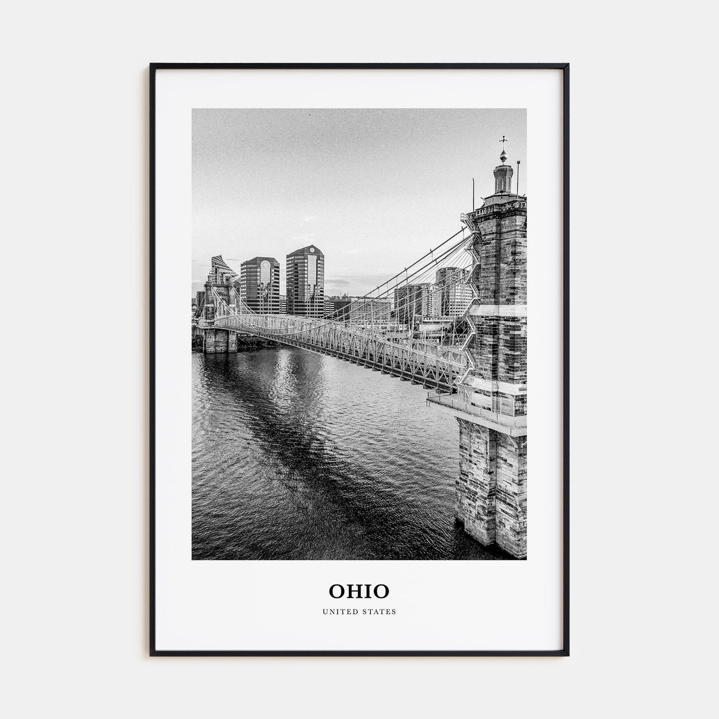Ohio Portrait B&W No 1 Poster