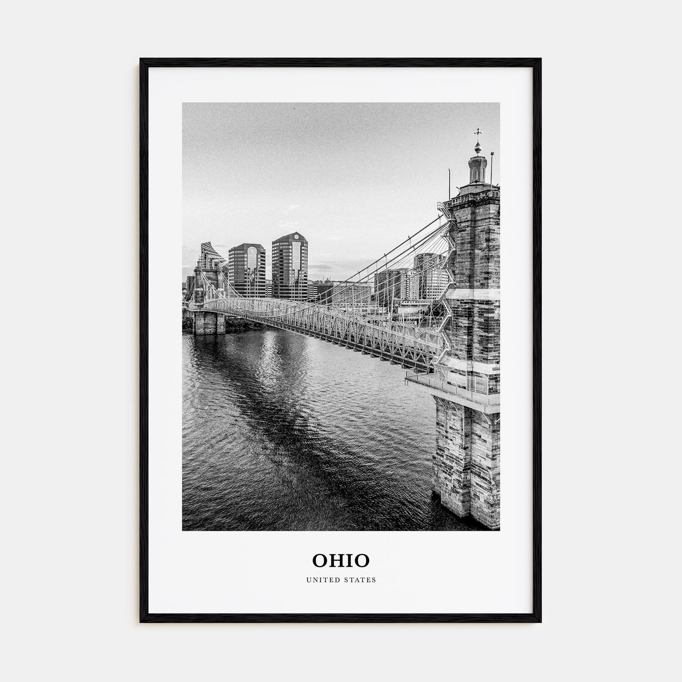 Ohio Portrait B&W No 1 Poster