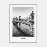 Ohio Portrait B&W No 1 Poster