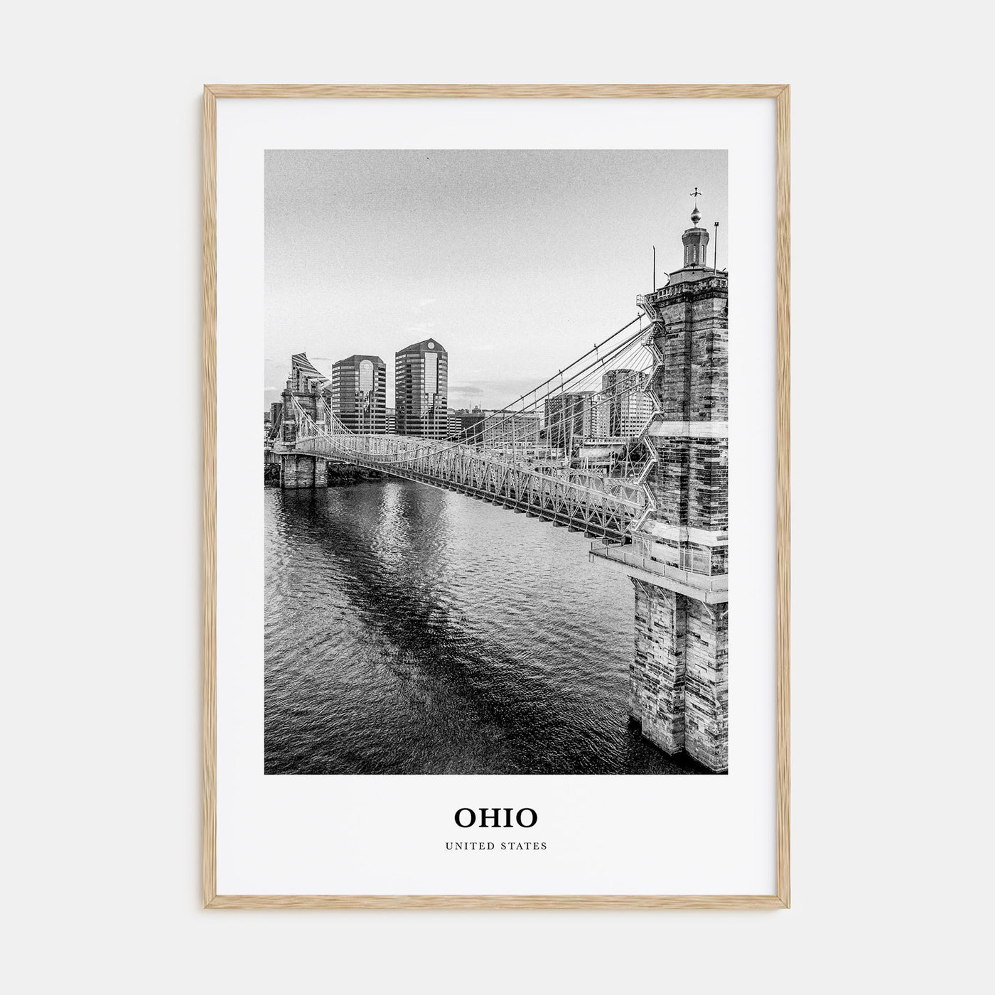 Ohio Portrait B&W No 1 Poster