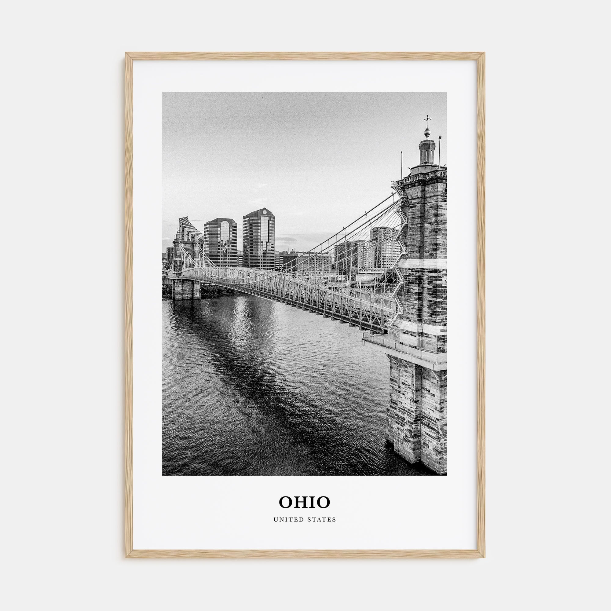 Ohio Portrait B&W No 1 Poster