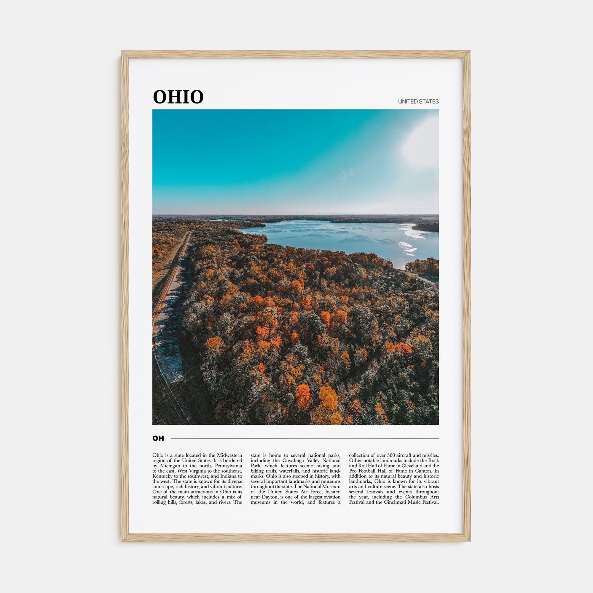 Ohio Travel Color Poster