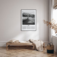 Ojai Travel B&W Poster