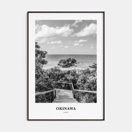 Okinawa Portrait B&W Poster