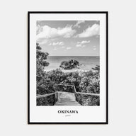 Okinawa Portrait B&W Poster