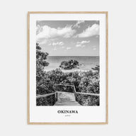 Okinawa Portrait B&W Poster