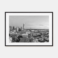 Oklahoma City Landscape B&W Poster