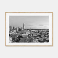 Oklahoma City Landscape B&W Poster
