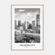 Oklahoma City Portrait B&W No 1 Poster