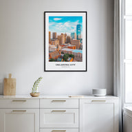 Oklahoma City Portrait Color No 1 Poster