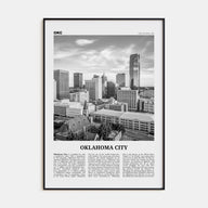 Oklahoma City Travel B&W No 1 Poster