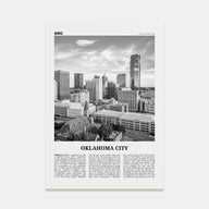 Oklahoma City Travel B&W No 1 Poster