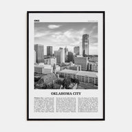 Oklahoma City Travel B&W No 1 Poster