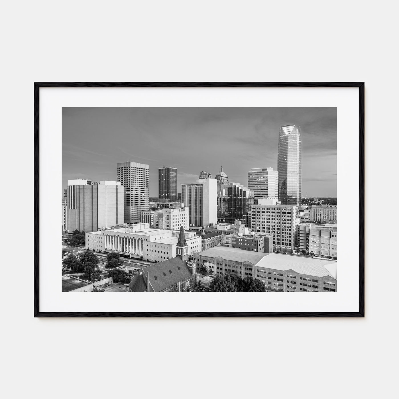 Oklahoma Landscape B&W Poster