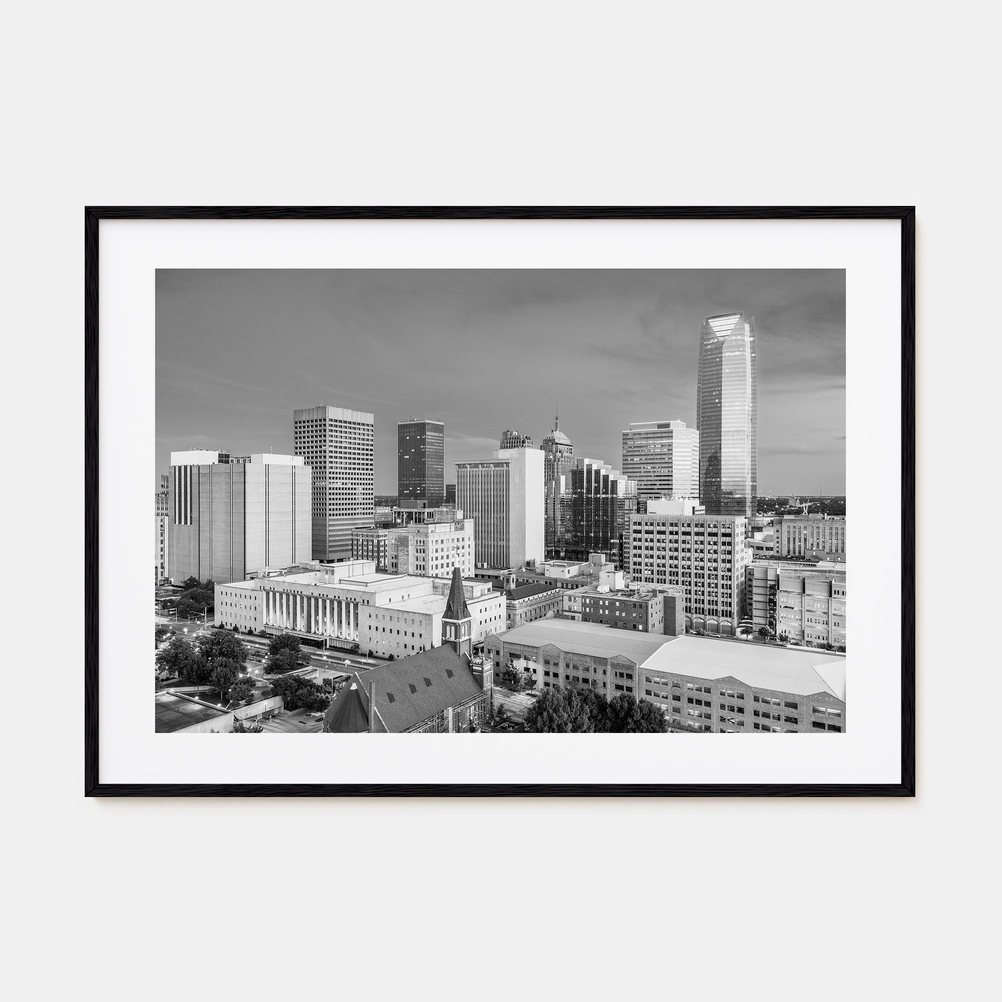 Oklahoma Landscape B&W Poster