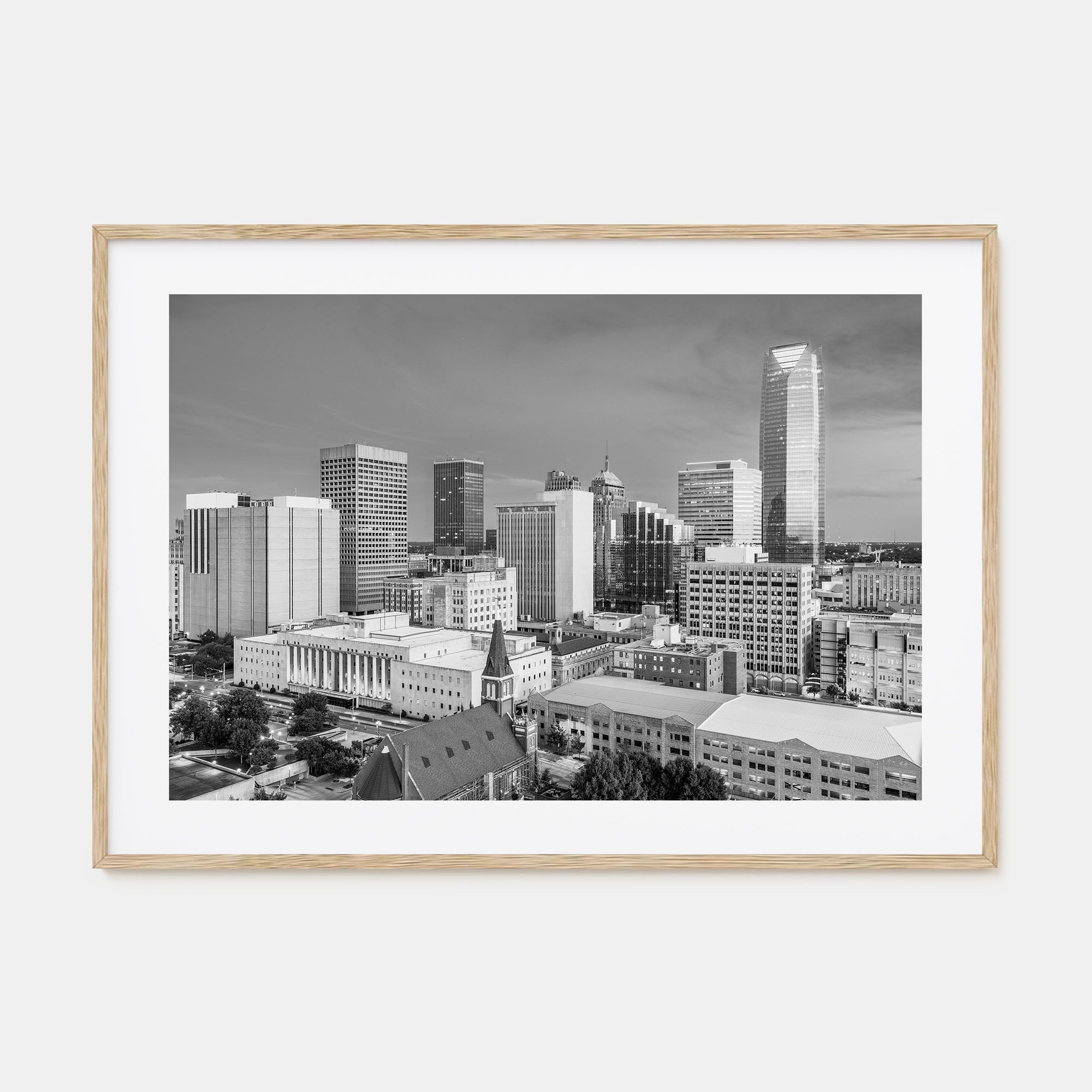 Oklahoma Landscape B&W Poster