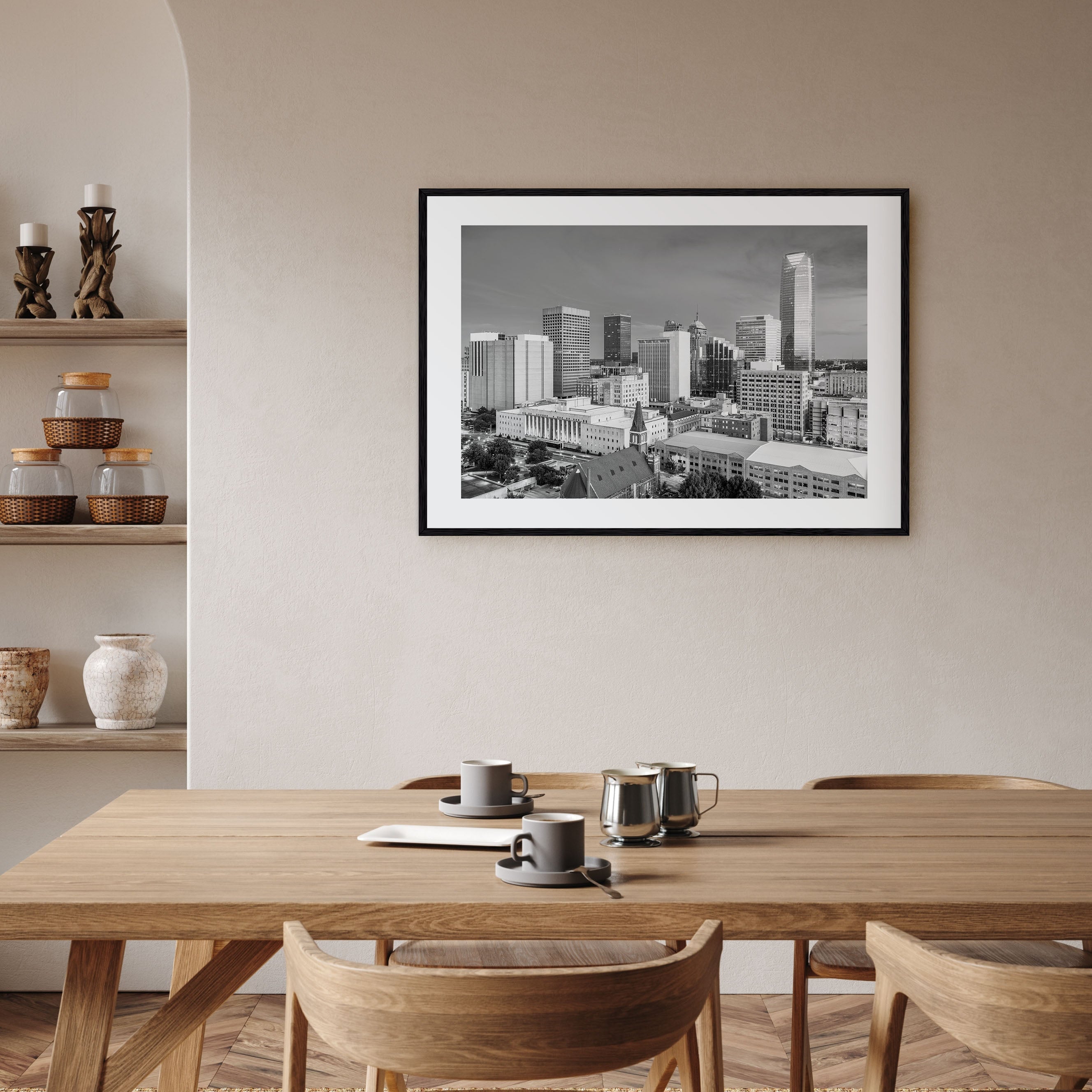 Oklahoma Landscape B&W Poster