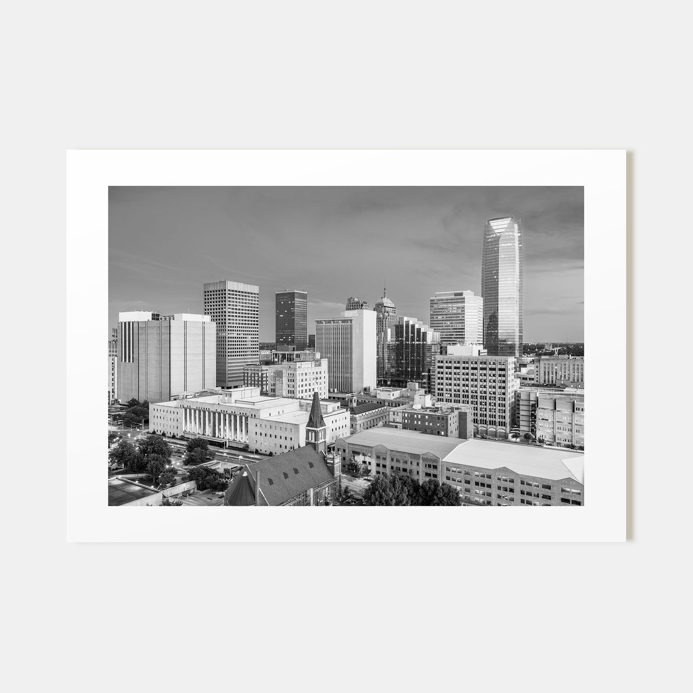 Oklahoma Landscape B&W Poster