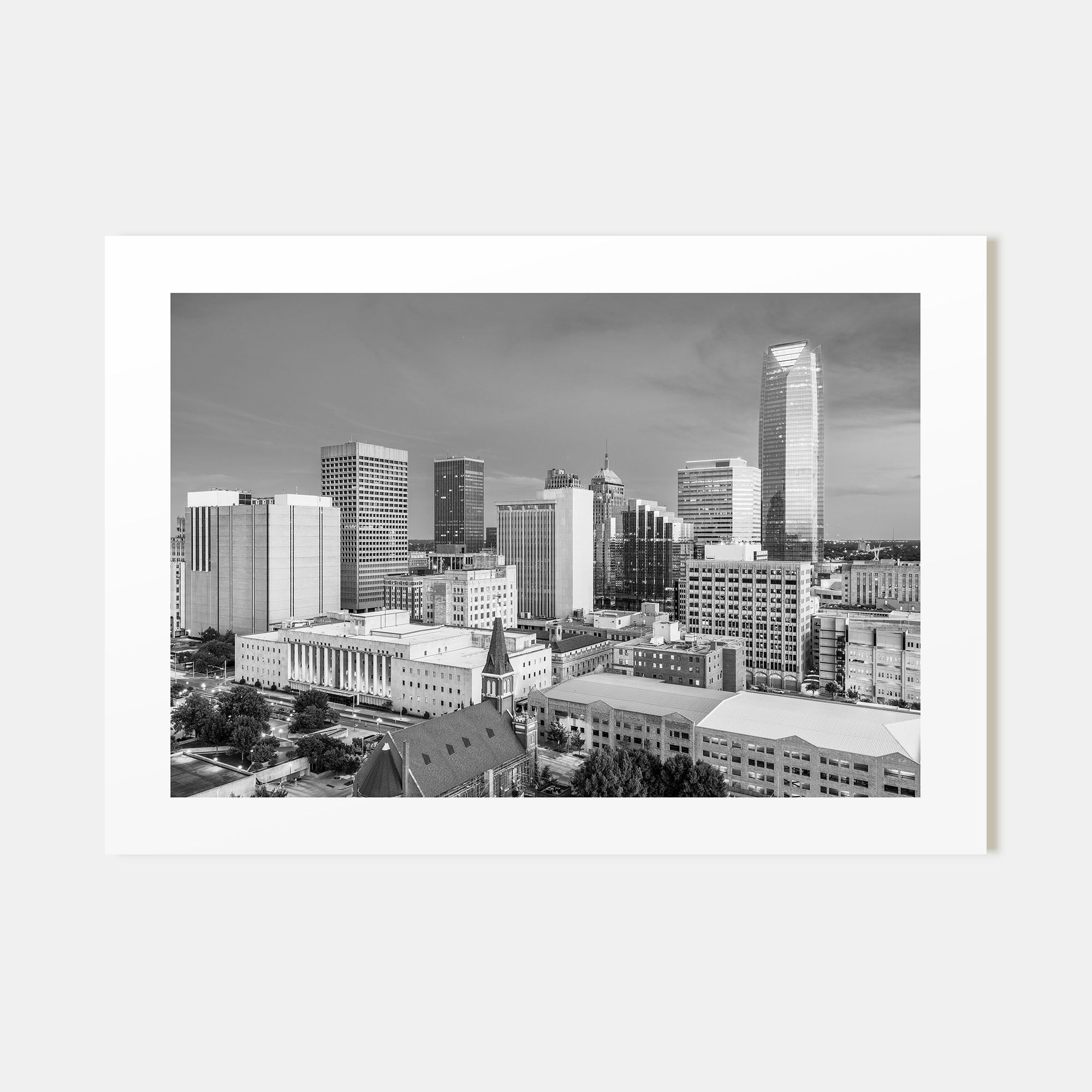 Oklahoma Landscape B&W Poster