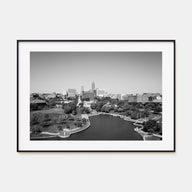Omaha Landscape B&W Poster