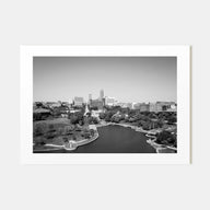 Omaha Landscape B&W Poster