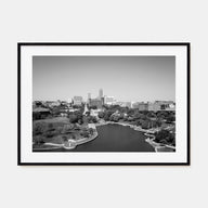 Omaha Landscape B&W Poster
