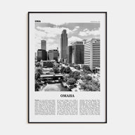 Omaha Travel B&W No 1 Poster