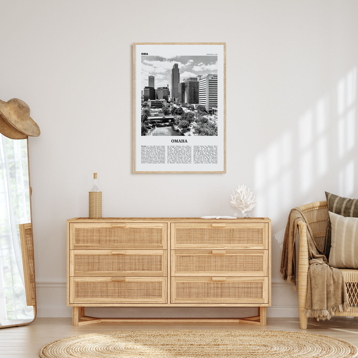 Omaha Travel B&W No 1 Poster